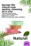Rose Rose Extract Glycerin - Foam Bath Sponge 120 Gr - 6