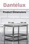 Framed Glass Ring Box - Jewelry Box (15X10X8 cm) - Silver Color - 5