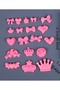 Crown Ribbon Flower Heart Cupcake Silicone Mold K-1131, Scented Stone Soap Plaster Candle Mold - 6