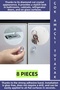 Unassembled Drawer Cabinet Toilet Seat Stylish Crystal Design Multi-Purpose Adhesive Handle Button 8 Pieces