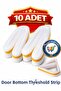10 Pieces Adhesive under Door (Threshold) Tape Heat Insulation Sponge 90 cm Cold Dust Soundproof