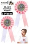 23 April Ribbon Badge 5 Pieces Pink and White Collar Badge Children's Day Event 15 cm Kokart