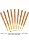 Crochet Hook Set, Ergonomic Hooks with Wooden Handles, 9 Pieces - 2