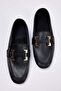 Siyah Toka Detaylı Kadın Loafer TAKSS26LA00009 - 4