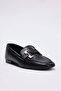 Siyah Toka Detaylı Kadın Loafer TAKSS26LA00009 - 5