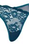 Petrol Lace/Tulle Cross Tie Detail Capless Underwire Lingerie Set Thmss26Cc00013 - 3