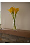Artificial 8-Piece Gala Flower Yellow Special Day and Home Decoration Valentine's Day - 4