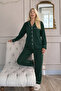 طقم بيجامة نسائي مخطط من Emerald Comfort - 7