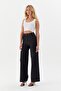 Tan Stitched Slim Trousers White - 2