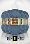 Super Pearl • Storm Blue (185)• 5-Pack × 100 Gr / 260 m • Wool Blended Hand Knitting Yarn • Scarf, Vest, Sweater