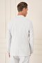 Comfort Fit Seersucker Fabric Cotton Vest Casual Stone Jacket C 678 - 7