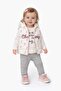 Textile Cherry Patterned Vest Set - 2