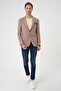 Men's C 679 Slim Fit Beige Sports Jacket - 4