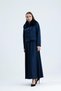 Women's Collar Fur Detailed Skuba Skirt Suit - 3
