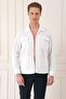 Men's Comfort Fit Flap Pocket Twill Woven Stretch Cotton Ecru Shirt Jacket g 1561