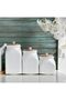 6 Piece Porcelain Daisy Oil Pot with Wooden Stand 3-Piece Tea Sugar Salt Jar Set Dowry Set Set - 5