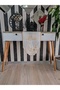 Ramadan Kaarem (Hayirli Ramazanlar) and Crescent Pattern Embroidered Runner and Door Decoration