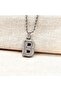 Zircon Stone Twist Chain Chubby Letter Balloon Necklace-Silver Color