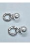 Zircon Stone Earrings with Pearls - 3