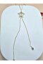 Heart Detailed Zircon Stone Dangle Necklace - 2