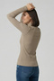 Women's Long Sleeve Half Turtleneck Body Mink 1 Piece - 6