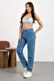 Women's Stretchy/Stretch Fabric High-Waist Mom Jeans - 7