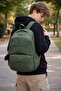 Crinkle Fabric Luxury Sports Daily School 6 Compartment Backpack Outdoor