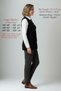 Women's Soft Steel Knitwear Plus Size Thick Winter Black Mother Vest - 3