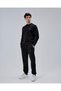 Mooncover Men's Double Face Piqué Tracksuit Set – Embroidered Detail Black - 5