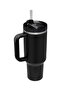 Quencher 1.18 L Black Thermos with Straw - 2