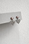 Steel Silver Pearl Heart Model Waverly Earrings -Not Tarnish-