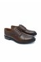Men's Winter Shoes Non-Slip Rubber Sole Water Resistant Genuine Inner Outer Leather Lace-Up Brown Color - 2