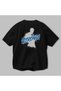 Gym, Sports, Fitness 7 Back Printed Black Oversize T-Shirt Men's Women's Cotton Crew Neck T-Shirt - 3