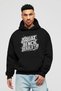 Gym, Sports, Fitness 75 Pre-Printed Black Hoodie Oversize Hooded Sweatshirt Men Women