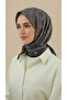 وشاح قطني منقوش بالزمرد مقاس 120 سم أسود / بيج - 3