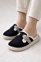 Daily Faux Fur Black Winter Home Slippers - 3