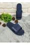 - Non-Slip Sole, Navy Blue - Gray Slippers for Bathroom, Balcony, Pool, Sea, Beach - 2