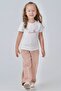 Girl's 3-Piece Set |   Jacket + T-Shirt + Pants |   Embroidered, High Quality Fabric, Transitional Day Set - 4