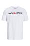 Jack Jones12137126 Front Written T-shirt - White - M - St04355-white-m - 2