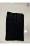 Casual Cut Winter Black Men's Dad Velvet Pants with Fleece Inside - 7