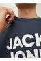 Jack Jones Corp Logo Tee Ss O-neck Noos Men's Blue T-shirt12151955-07 - 7