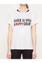 Women's Ecru T-shirt 7YAK12958YK - 3