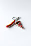 Pizza-Hot Dog Flexible Silver Chain Keychain, Bag Ornament - 2
