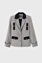 667 Jacket Black and White Patterned - 7