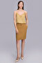 Knee Length Green Skirt with Belt at the Waist