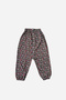 بنطلون فضفاض منقوش من الفسكوز المطاطي للفتيات من عمر 1 إلى 12 سنة