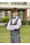 Children's Vest Suit and Shirt Set MELANGE FUME - 5