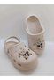 Twingo Children's Teddy Bear Figure Cross Slippers - Ecru Garden, Beach and Pool Sandals - 2