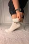 3 Pairs of Women's Stone Detailed Stitch-Free & Reinforced Booties Socks - 6