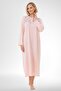 Mecit 6313 Powder Women's Plus Size Dressing Gown Nightgown Set - 5